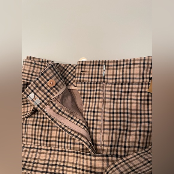 Wilfred Tie-Front Plaid Pants Size 10 - Picture 8 of 8